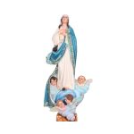 彩绘木雕-圣母无染原罪（Our Lady of the Conception）-多尺寸