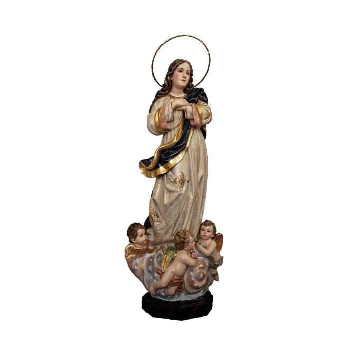 彩绘木雕-圣母无染原罪（Our Lady of the Immaculate Conception）-多尺寸