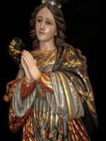 彩绘木雕-圣母无染原罪（Our Lady of the Conception）-多尺寸 - 图片 3