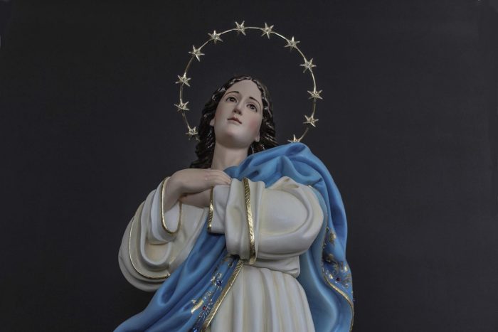 彩绘木雕-圣母无染原罪（Our Lady of the Conception）-多尺寸 - 图片 2