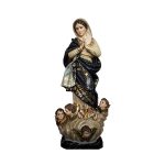彩绘木雕-圣母无染原罪（Our Lady of the Conception）-多尺寸