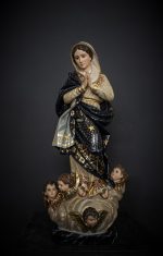 彩绘木雕-圣母无染原罪（Our Lady of the Conception）-多尺寸 - 图片 2