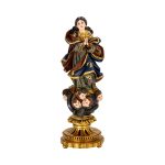 彩绘木雕-圣母无染原罪（Our Lady of the Conception）-多尺寸