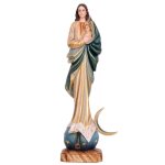 彩绘木雕-造型无染原罪圣母（Our Lady of the Conception “Stylized”）-多尺寸