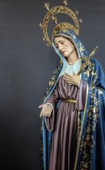 彩绘木雕-痛苦圣母（Our Lady of Sorrows）-多尺寸 - 图片 2