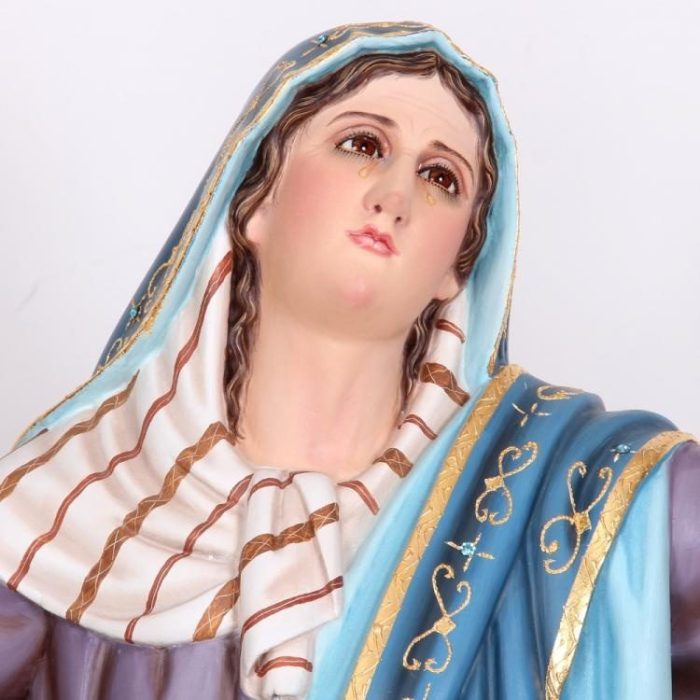 彩绘木雕-加尔瓦略山痛苦圣母（Our Lady of Sorrows “Calvary”）-多尺寸 - 图片 3