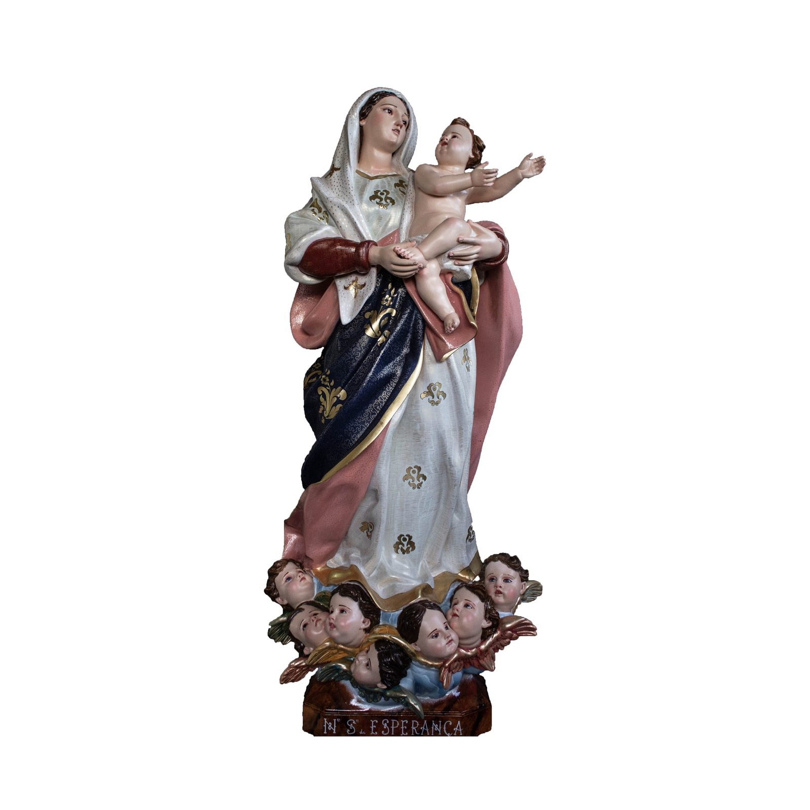 IC02STP135 彩绘木雕-希望圣母(Our Lady of Hope)-多尺寸 - 图片 1