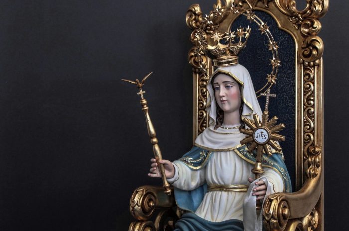 彩绘木雕-恩宠圣母（Our Lady of Graces）-多尺寸 - 图片 2
