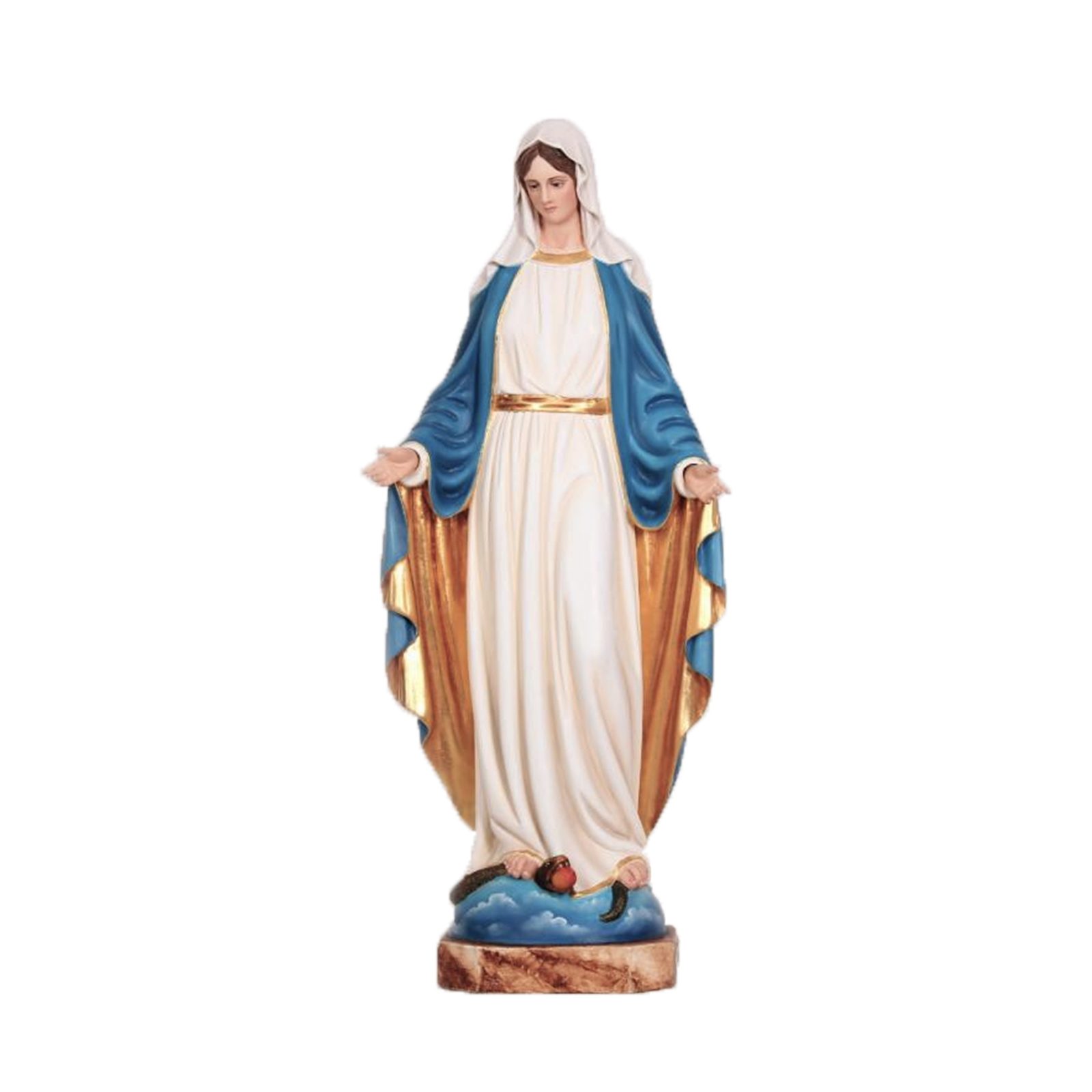 IC02STP141 彩绘木雕-恩宠圣母(Our Lady of Graces)-多尺寸 - 图片 1
