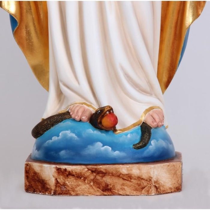 彩绘木雕-恩宠圣母（Our Lady of Graces）-多尺寸 - 图片 2