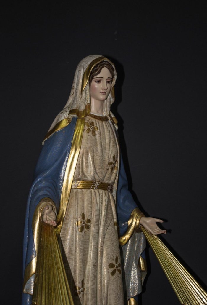 彩绘木雕-恩宠圣母（Our Lady of Graces）-多尺寸 - 图片 3