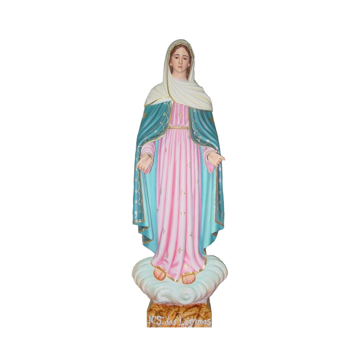 彩绘木雕-泪之圣母（Our Lady of Tears）-多尺寸