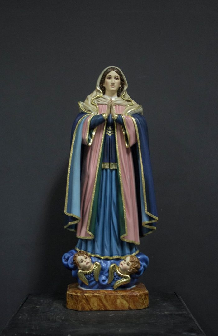 彩绘木雕-拉帕圣母（Our Lady of Lapa）-多尺寸 - 图片 2
