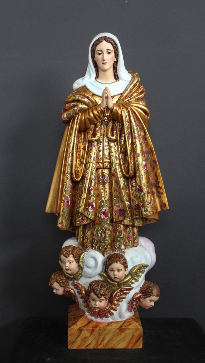 彩绘木雕-拉帕圣母（Our Lady of Lapa）-多尺寸 - 图片 3