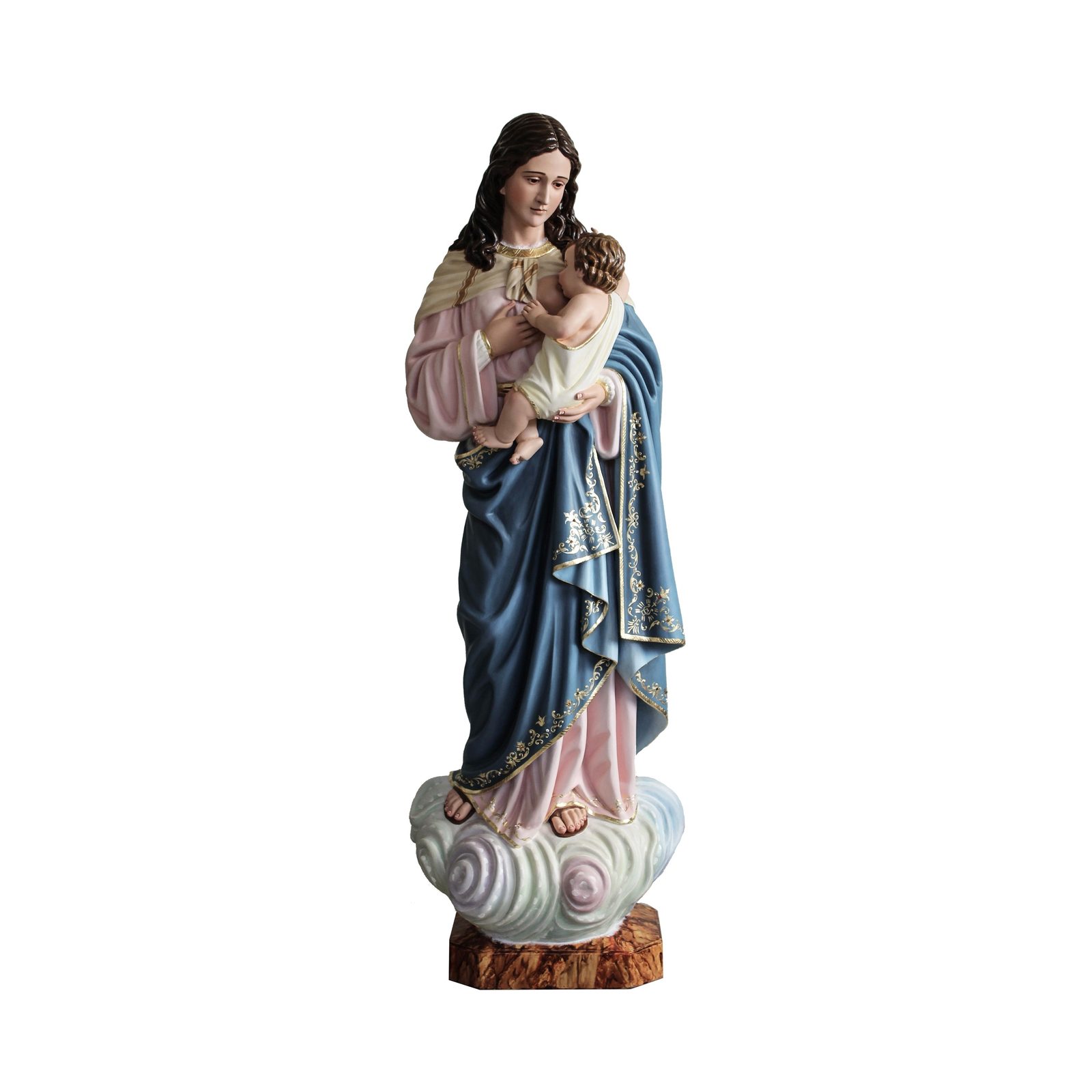 IC02STP152 彩绘木雕-乳之圣母/疗愈圣母(Our Lady of Milk/Remedies)-多尺寸 - 图片 1