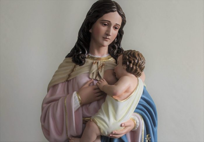 彩绘木雕-乳之圣母/疗愈圣母（Our Lady of Milk/Remedies）-多尺寸 - 图片 2