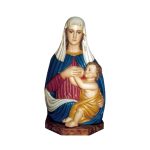 彩绘木雕-乳之圣母胸像（Our Lady of Milk “Bust”）-多尺寸