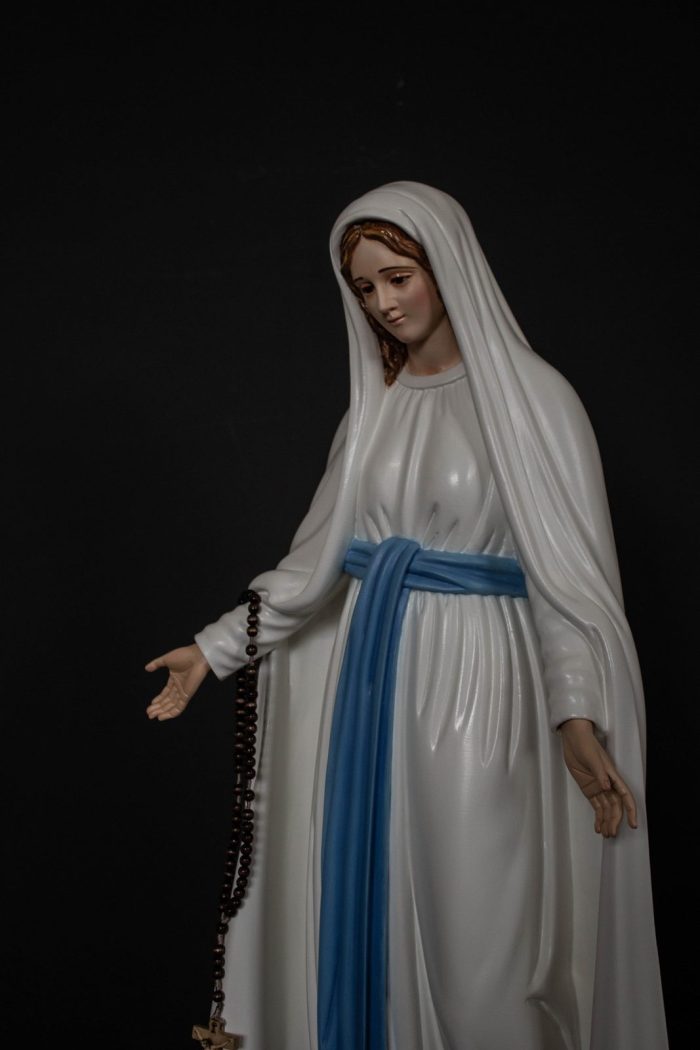 彩绘木雕-露德圣母（Our Lady of Lourdes）-多尺寸 - 图片 2