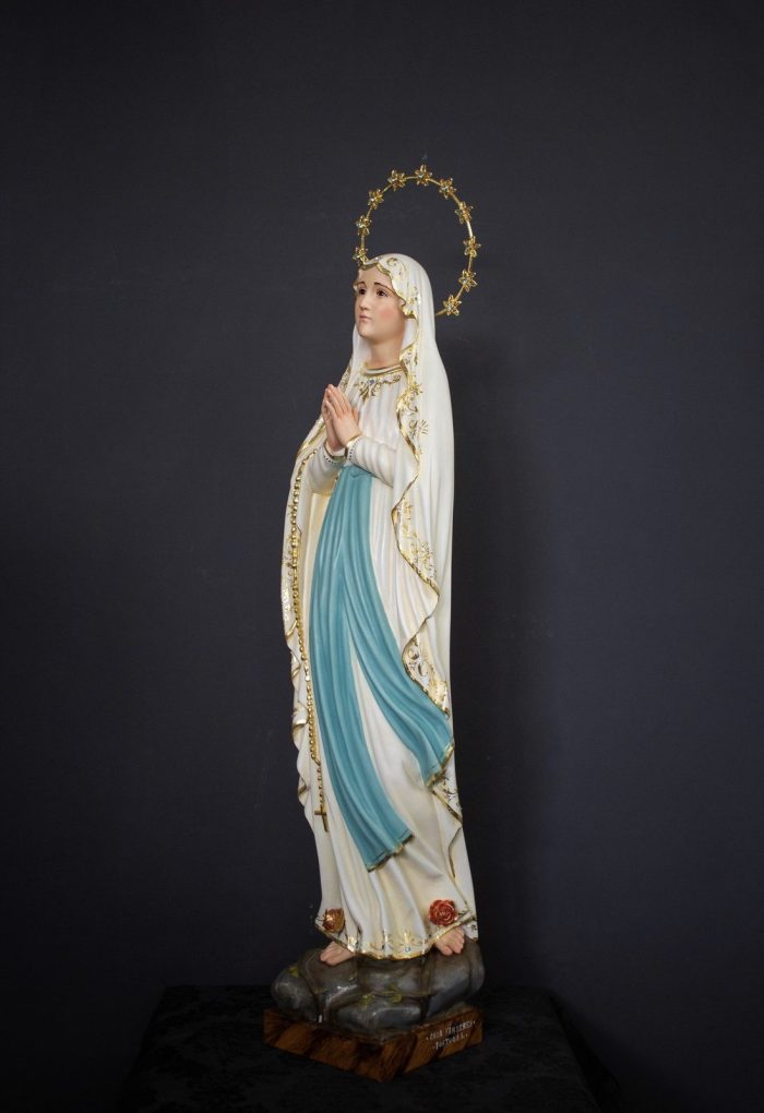 彩绘木雕-露德圣母（Our Lady of Lourdes）-多尺寸 - 图片 2