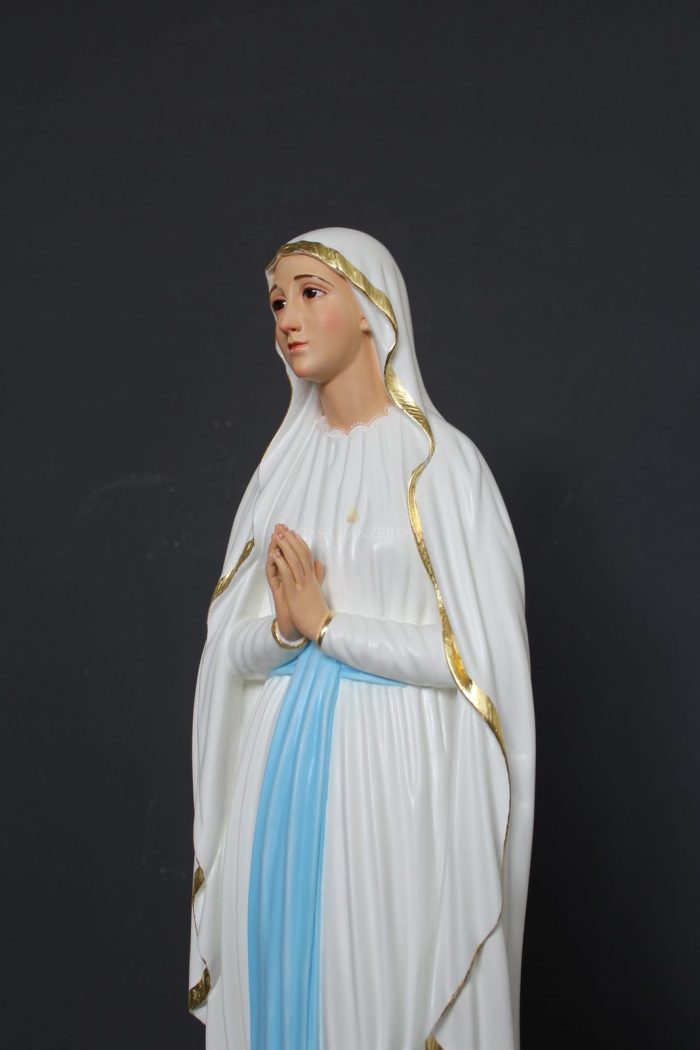 彩绘木雕-露德圣母（Our Lady of Lourdes）-多尺寸 - 图片 2