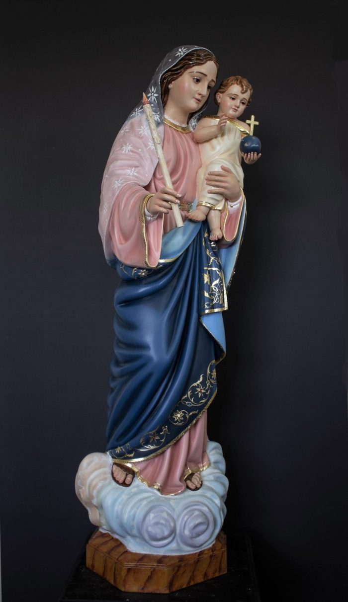 彩绘木雕-光明圣母（Our Lady of Light）-多尺寸 - 图片 3