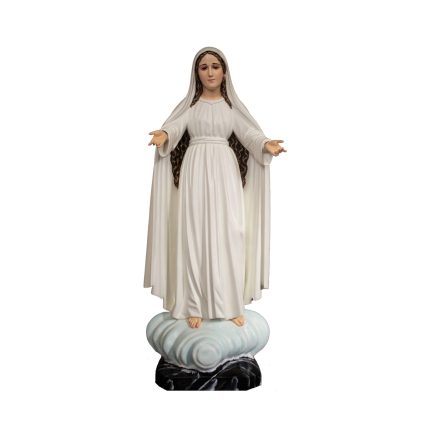 彩绘木雕-中保圣母（Our Lady Mediatrix）-多尺寸