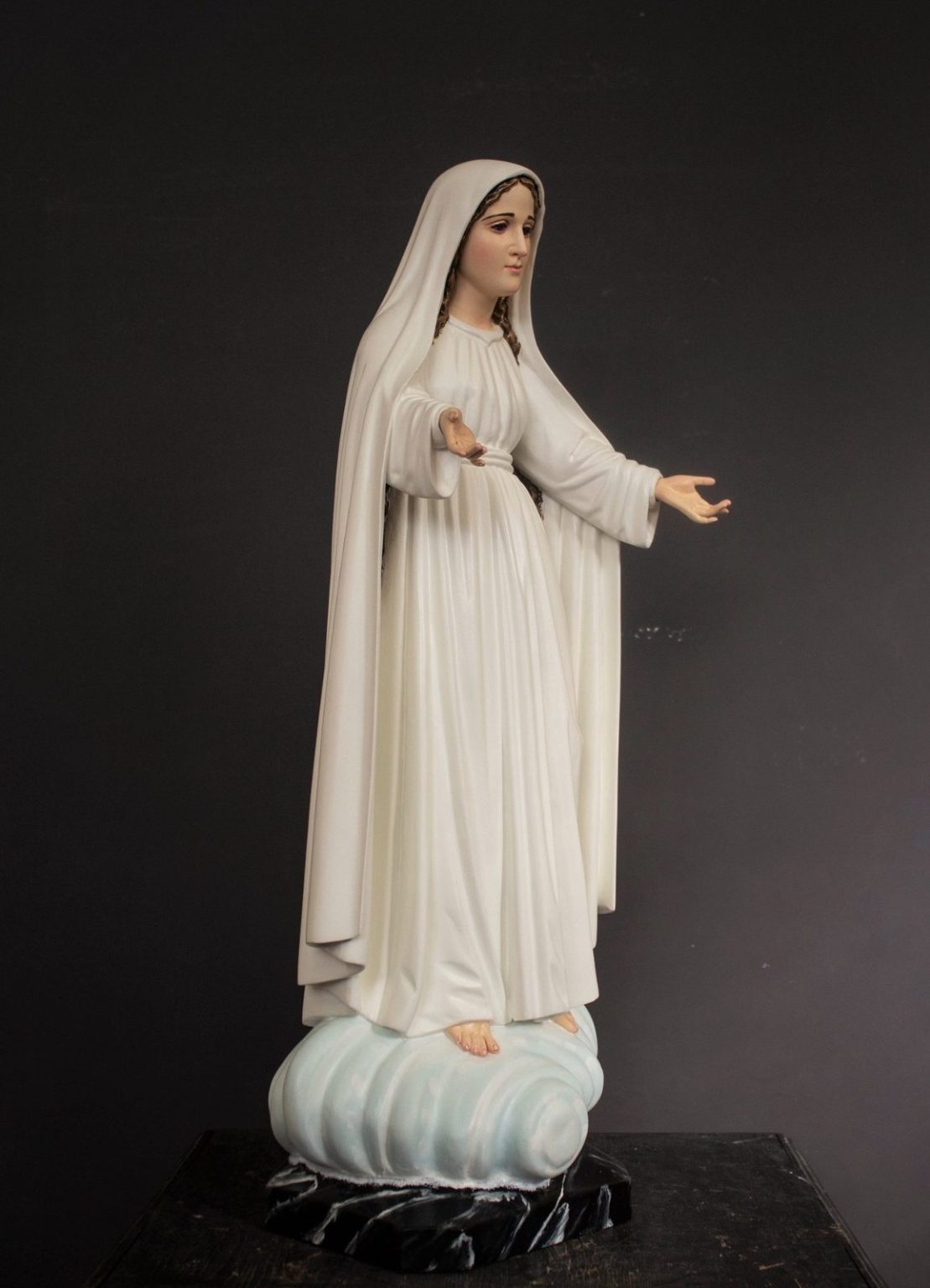 彩绘木雕-中保圣母（Our Lady Mediatrix）-多尺寸