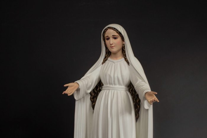 彩绘木雕-中保圣母（Our Lady Mediatrix）-多尺寸 - 图片 3