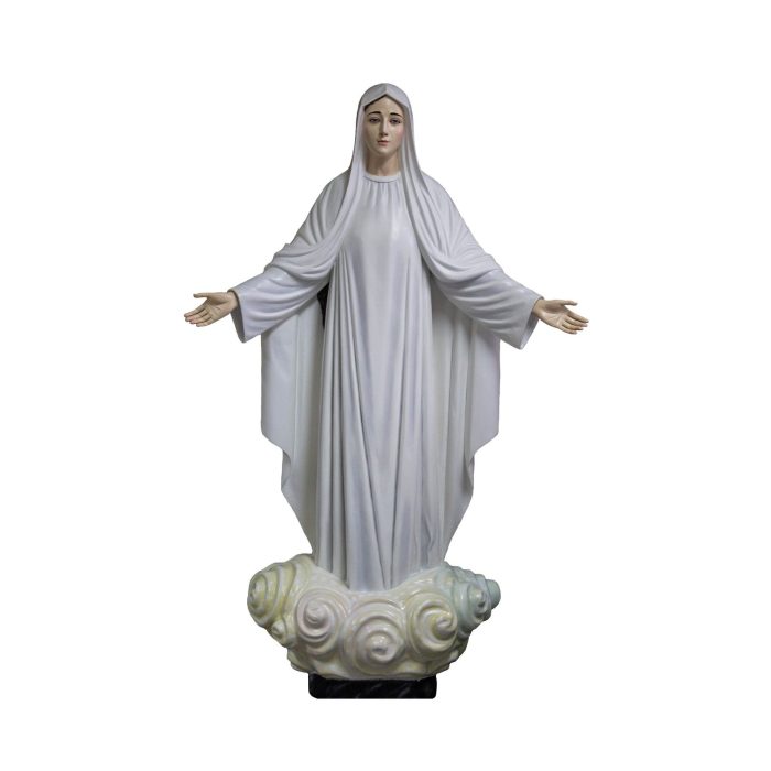 彩绘木雕-圣母·默主哥耶（Our Lady of Medugorje）-多尺寸