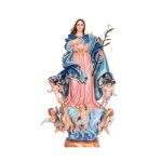 彩绘木雕-慈悲圣母（Our Lady of Mercy）-多尺寸