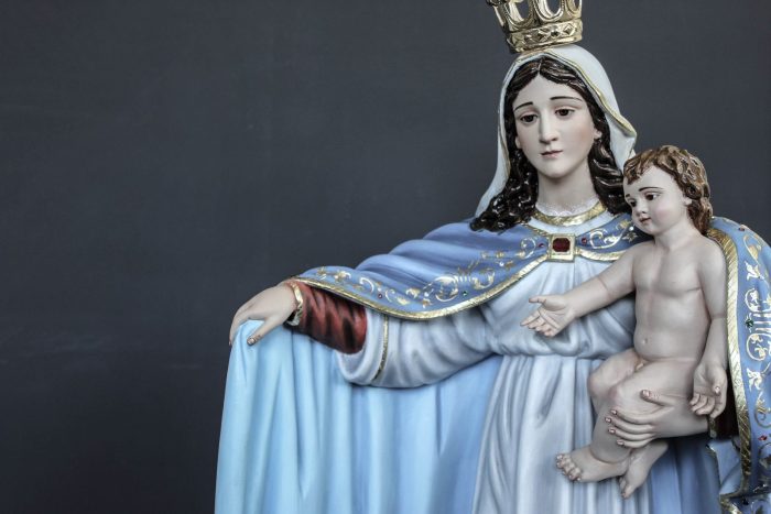 彩绘木雕-慈悲圣母（Our Lady of Mercy）-多尺寸 - 图片 2