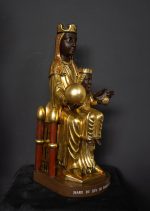 彩绘木雕-圣母·蒙特塞拉特（Our Lady of Montserrat）-多尺寸 - 图片 2