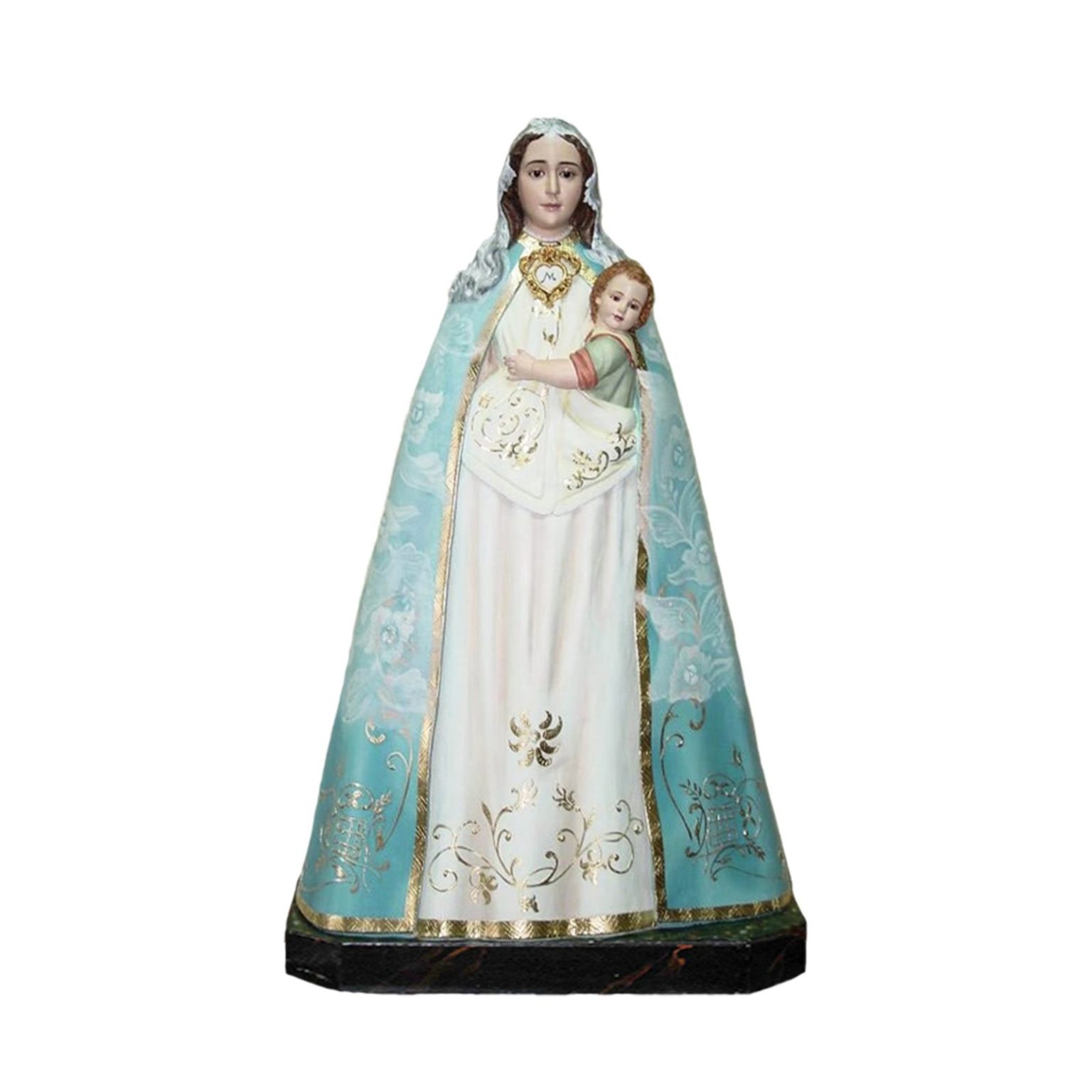 彩绘木雕-雪地圣母（Our Lady of the Snows）-多尺寸