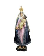 彩绘木雕-新道路圣母（Our Lady of the New Path）-多尺寸 - 图片 3
