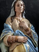 彩绘木雕-圣母·Ó（Our Lady of Ó）-多尺寸 - 图片 2