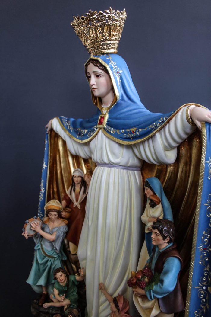 彩绘木雕-圣母·护佑（Our Lady of Protection）-多尺寸 - 图片 2