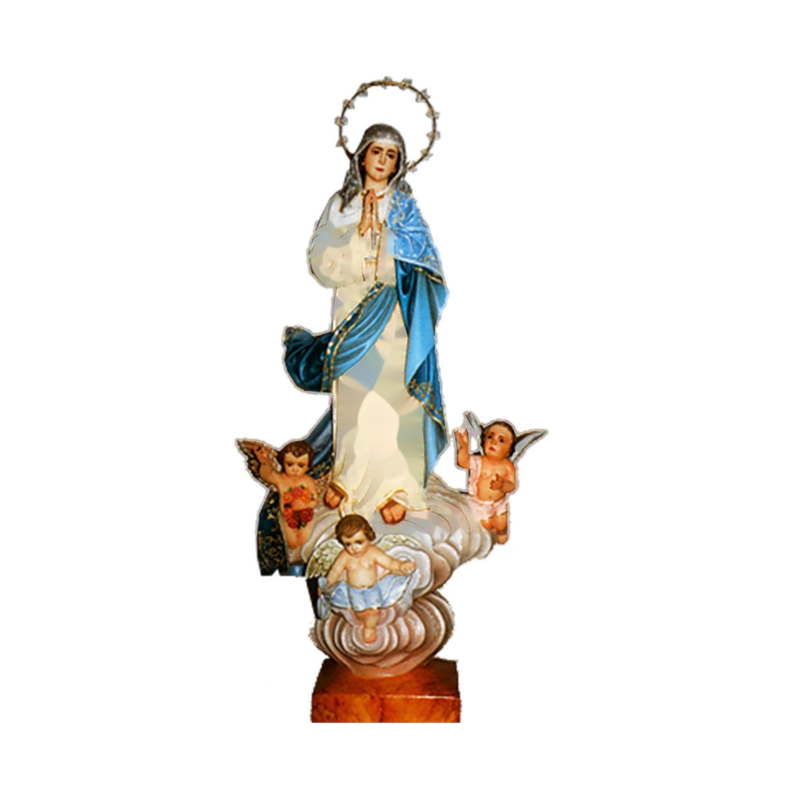 IC02STP197 彩绘木雕-圣母·献主节(Our Lady of Purification)-多尺寸 - 图片 1