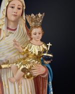 彩绘木雕-玫瑰圣母（Our Lady of the Rose）-多尺寸 - 图片 2
