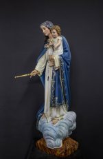 彩绘木雕-玫瑰经圣母（Our Lady of the Rosary）-多尺寸 - 图片 3