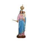 彩绘木雕-玫瑰经圣母（Our Lady of the Rosary）-多尺寸