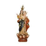 彩绘木雕-玫瑰经圣母（Our Lady of the Rosary）-多尺寸