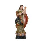 彩绘木雕-玫瑰经圣母（Our Lady of the Rosary）-多尺寸