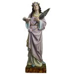 彩绘木雕-圣亚加大（Saint Agatha）-多尺寸