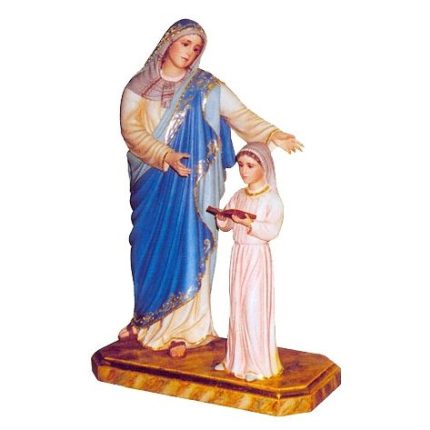 彩绘木雕-圣安妮与玛利亚（Saint Anne and Mary）-多尺寸