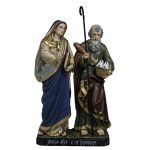 彩绘木雕-圣安妮与圣若亚敬（Saint Anne and Saint Joachim）-多尺寸