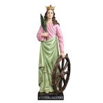 彩绘木雕-圣亚历山大的加大利纳（St. Catherine of
  Alexandria）-多尺寸