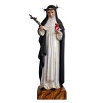 彩绘木雕-圣锡耶纳的加大利纳（St. Catherine of
  Sienna）-多尺寸