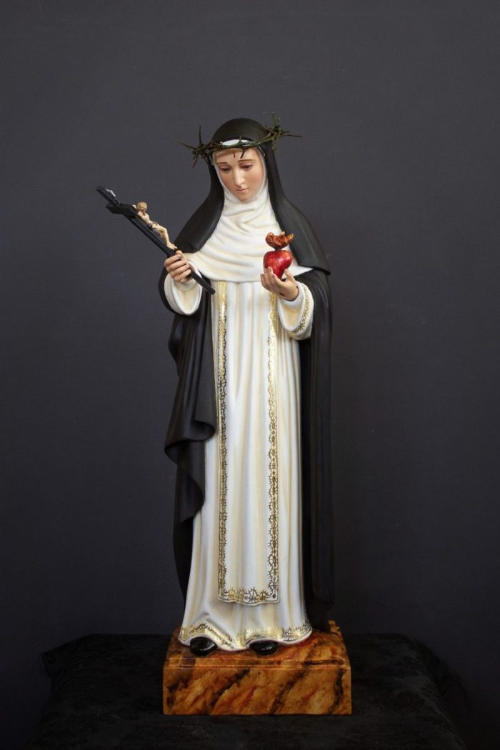 彩绘木雕-圣锡耶纳的加大利纳（St. Catherine of
  Sienna）-多尺寸 - 图片 2
