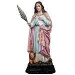 彩绘木雕-圣欧斐米亚（Saint Euphemia）-多尺寸