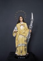彩绘木雕-圣欧斐米亚（Saint Euphemia）-多尺寸 - 图片 3